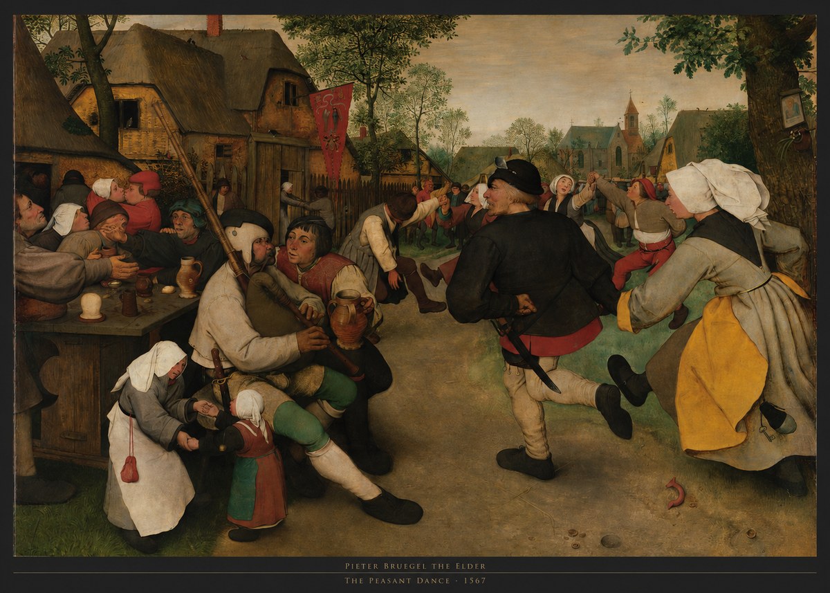 Pieter Bruegel The Peasant Dance II No5 - Poster