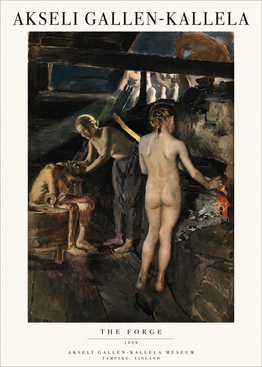 Akseli Gallen-Kallela The Forge No1 - Poster