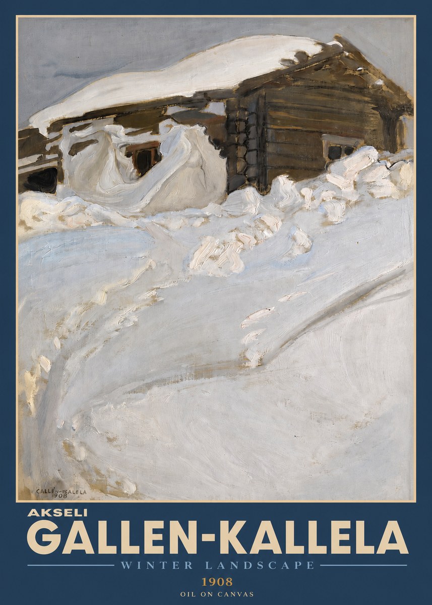 Akseli Gallen-Kallela Winter Landscape II No2 - Poster