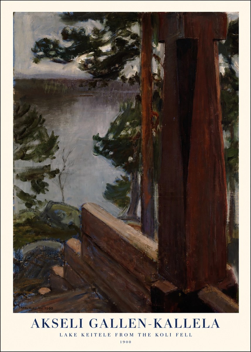 Akseli Gallen-Kallela Lake Keitele from the Koli Fell No1 - Poster