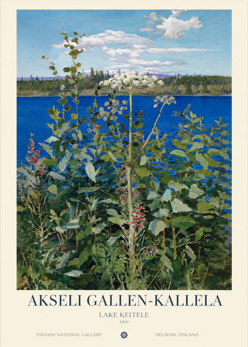 Akseli Gallen-Kallela Summer Day on the Lake No6 - Poster