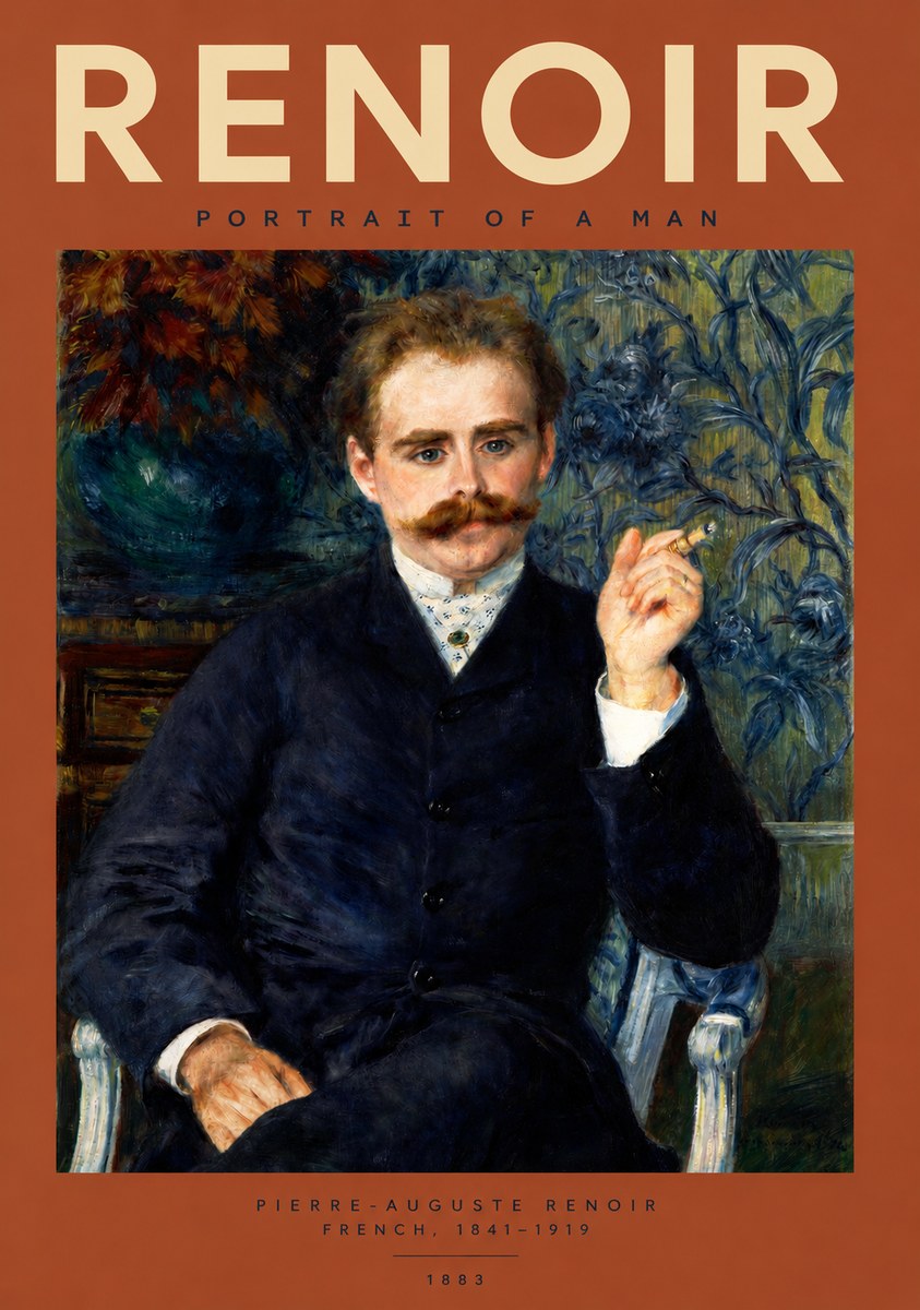 Renoir Portrait of a Man I No2 - Poster