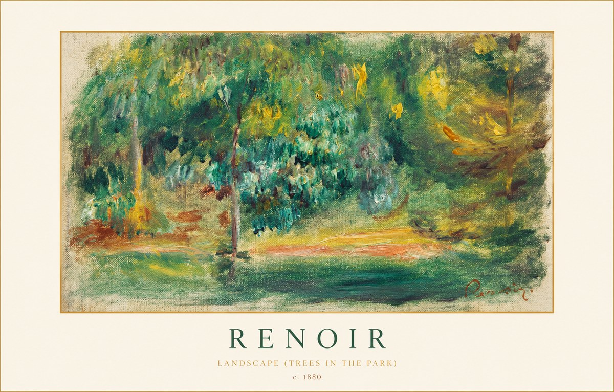 Renoir Landscape (Trees in the Park) No1 - Poster