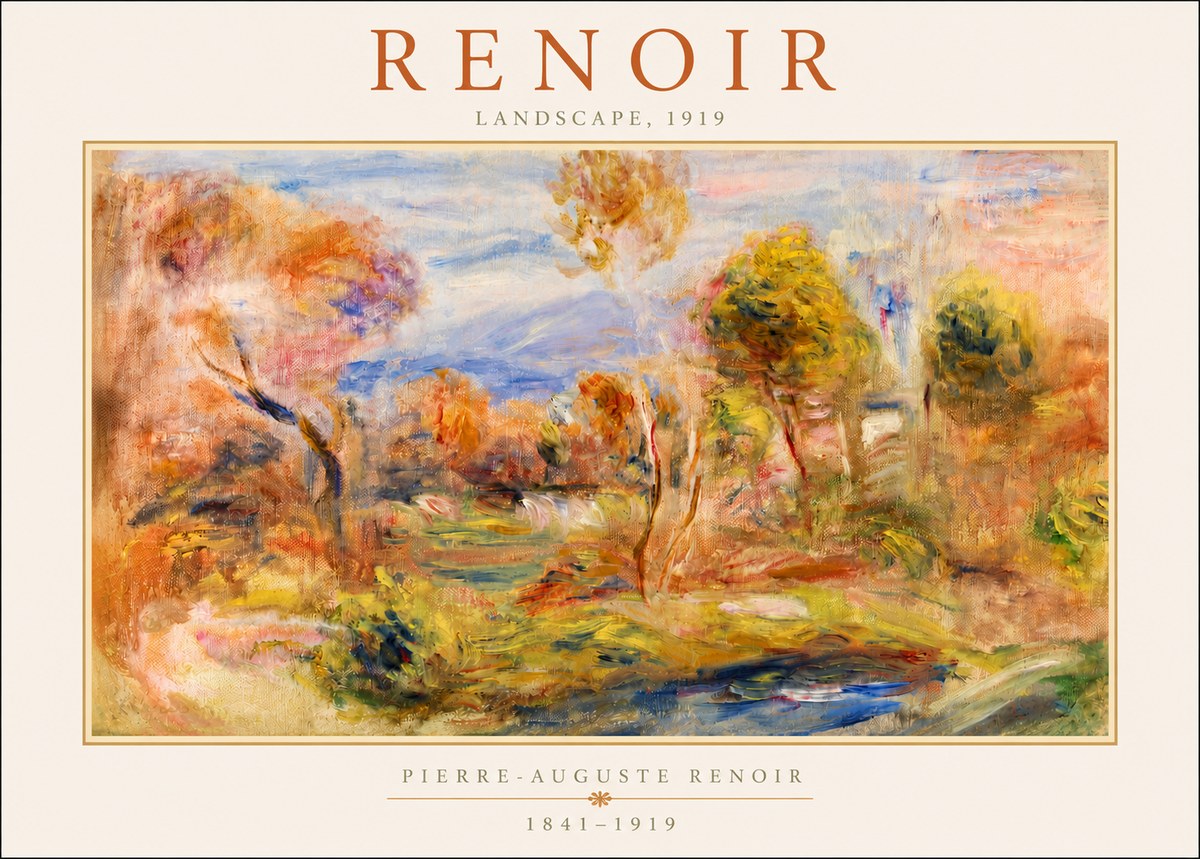 Renoir Landscape No3 - Poster
