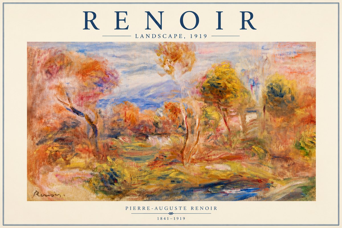 Renoir Landscape No5 - Poster