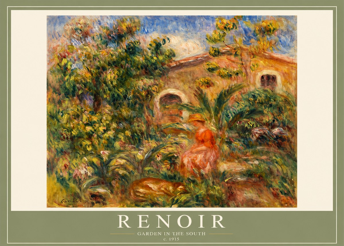Renoir Garden in the South No2 - Poster