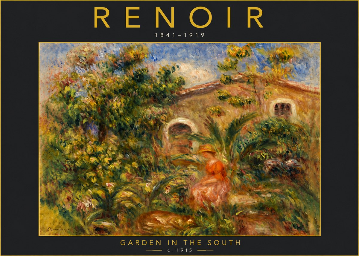 Renoir Garden in the South No6 - Poster