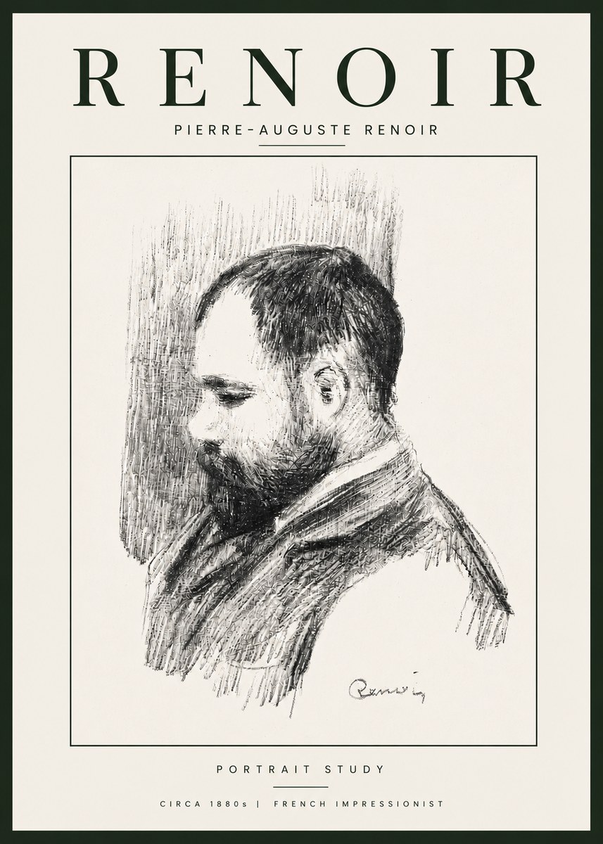 Renoir Portrait Study I No6 - Poster