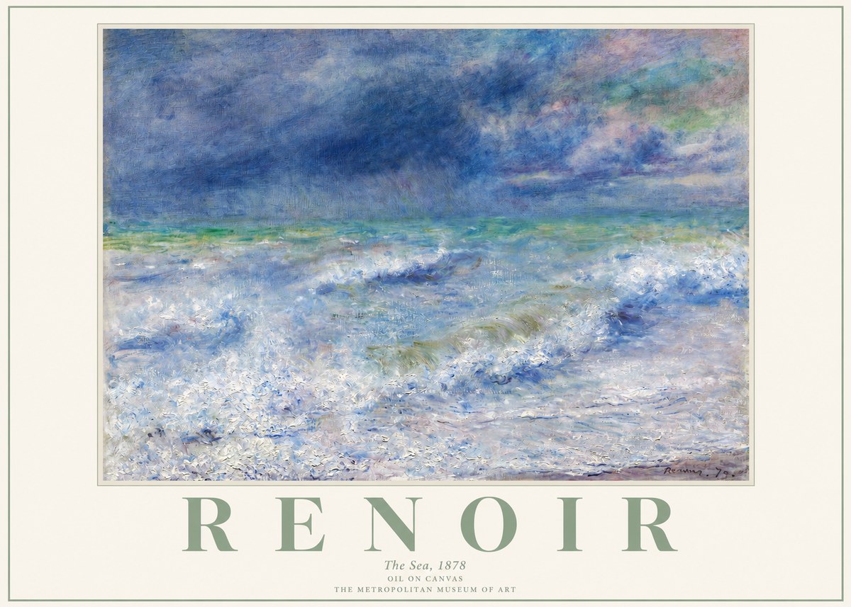 Renoir The Sea No2 - Poster