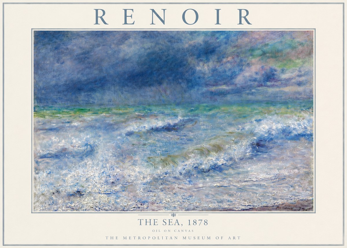 Renoir The Sea No4 - Poster