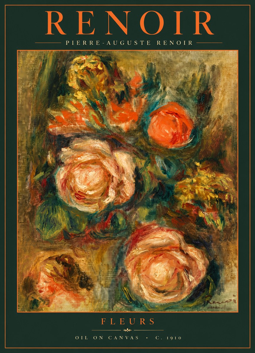 Renoir Fleurs No6 - Poster