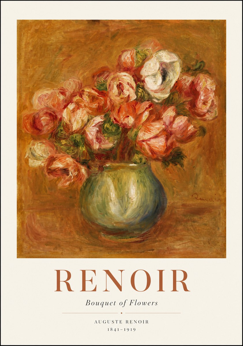 Renoir Bouquet of Flowers I No1 - Poster