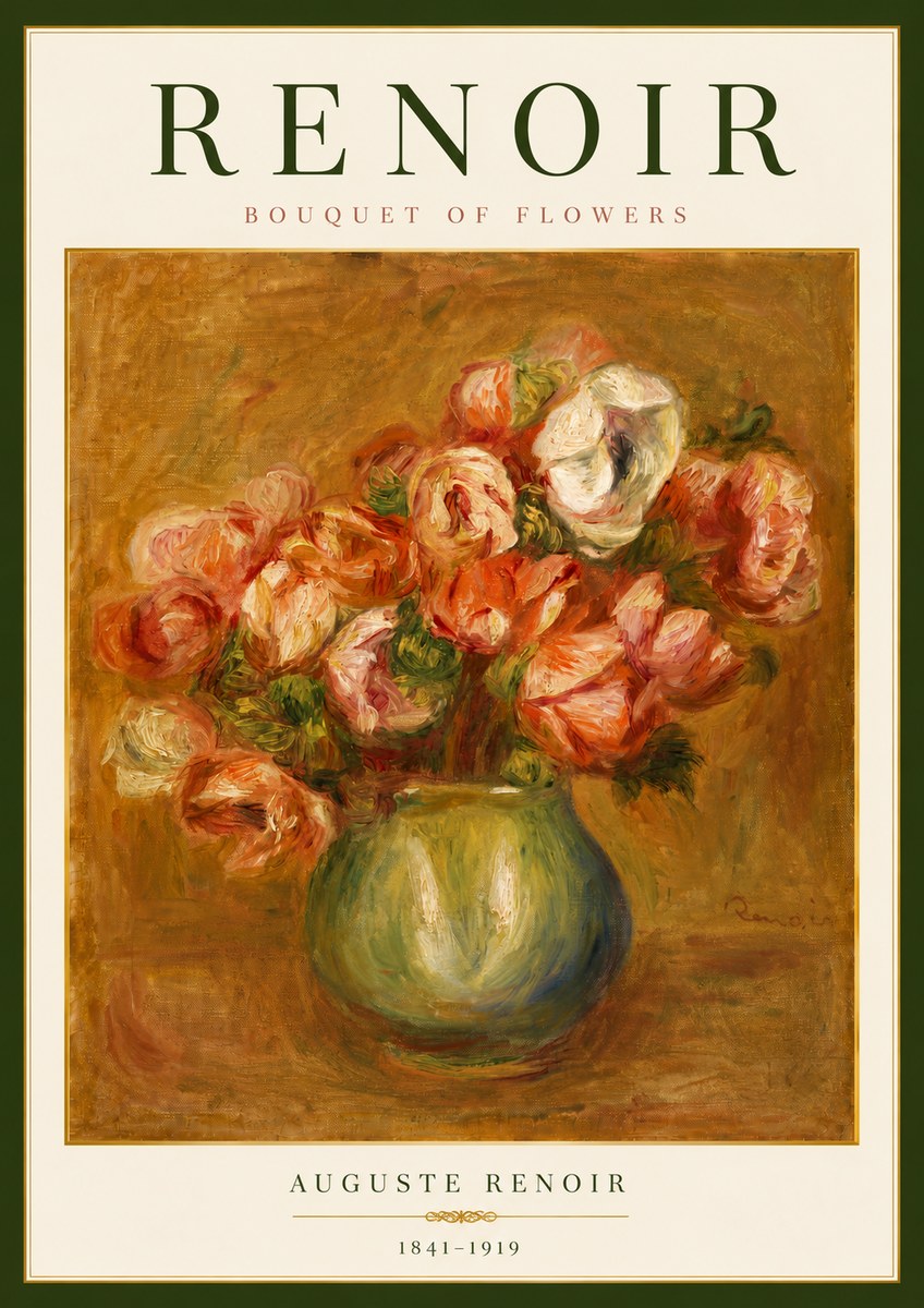 Renoir Bouquet of Flowers No6 - Poster