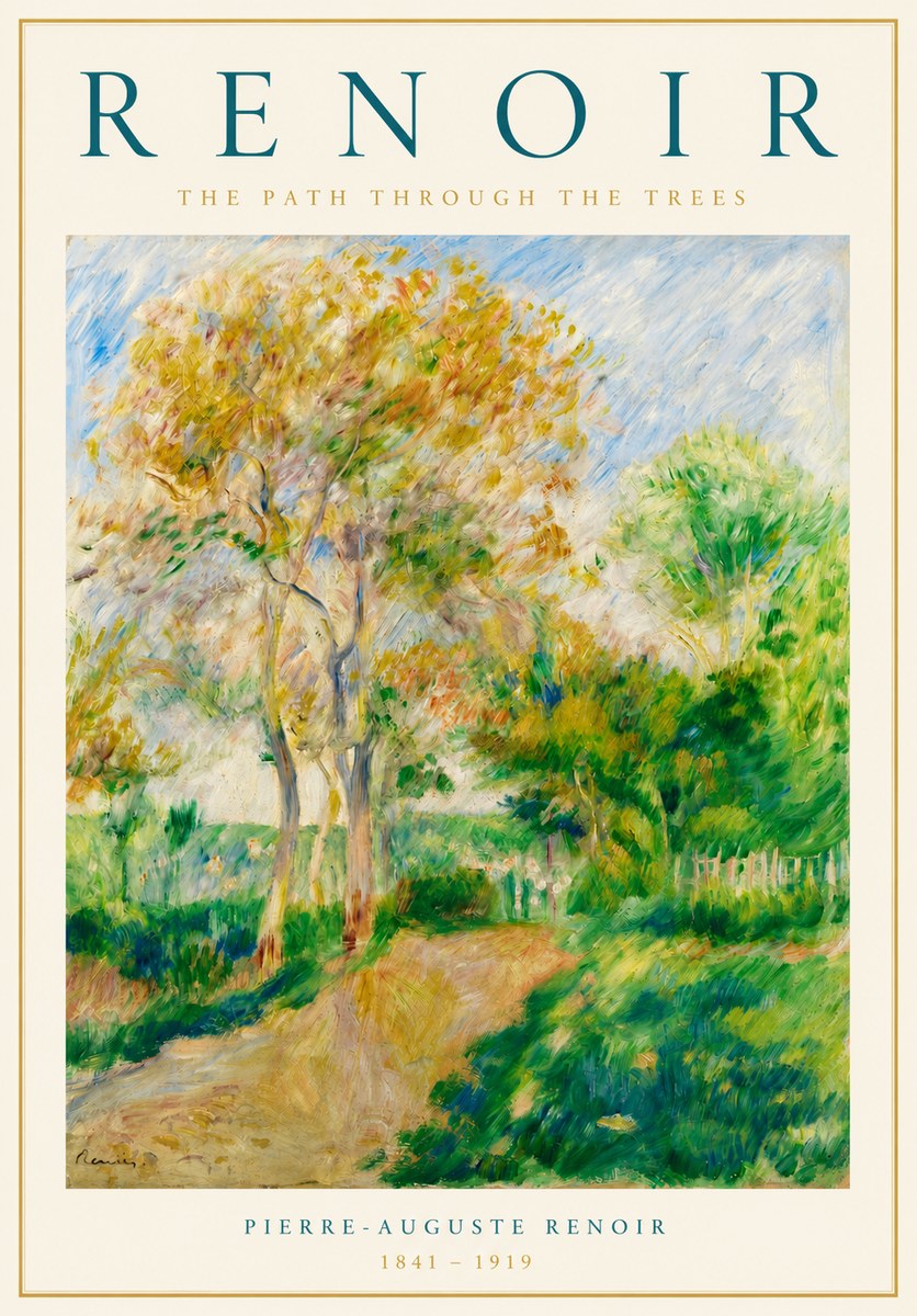 Renoir The Path Through the Trees No4 - Poster