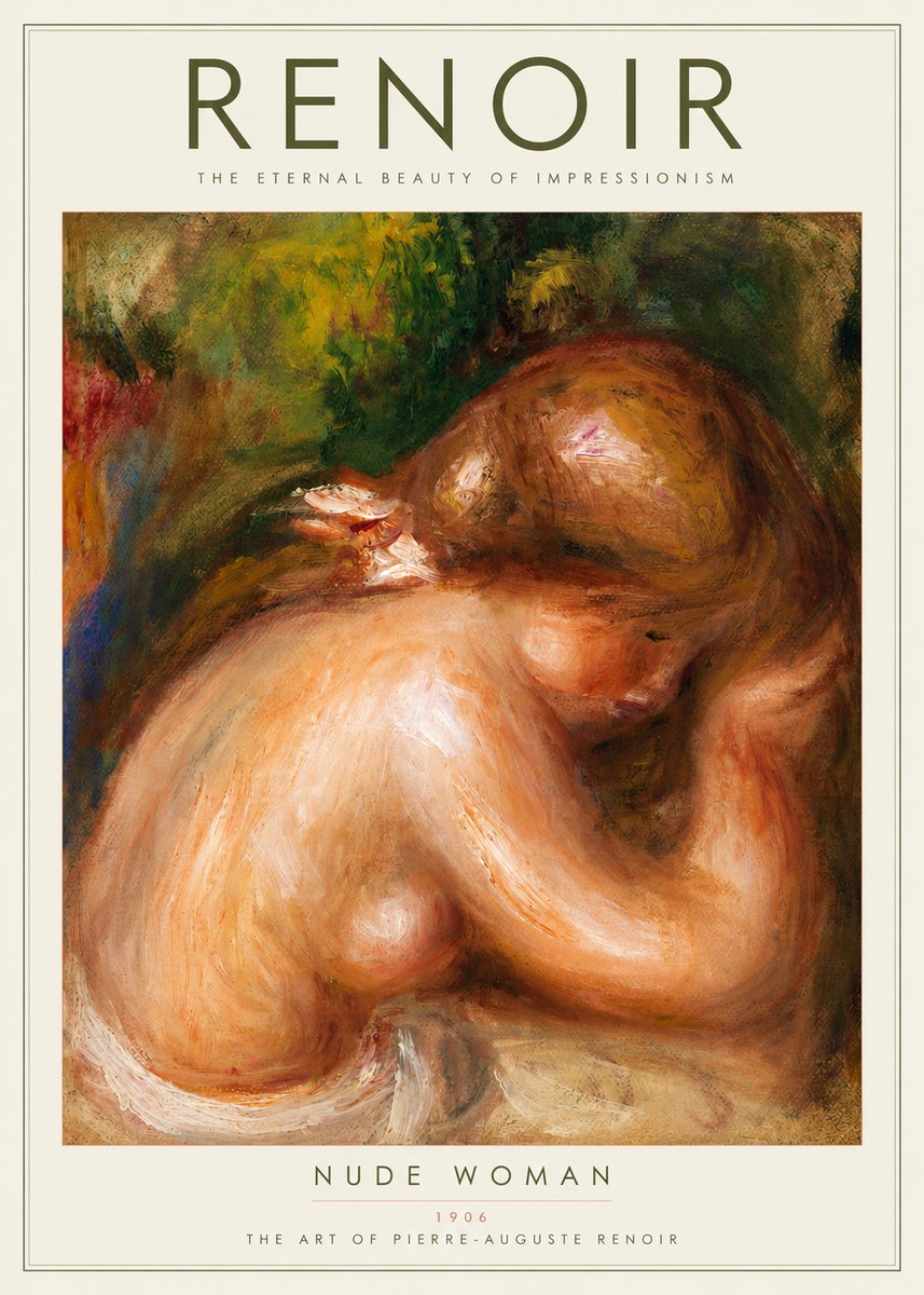 Renoir Female Nude, C. 1910 No2 - Poster