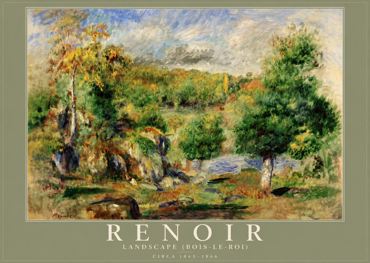 Renoir Landscape (Bois-le-roi) No2 - Poster