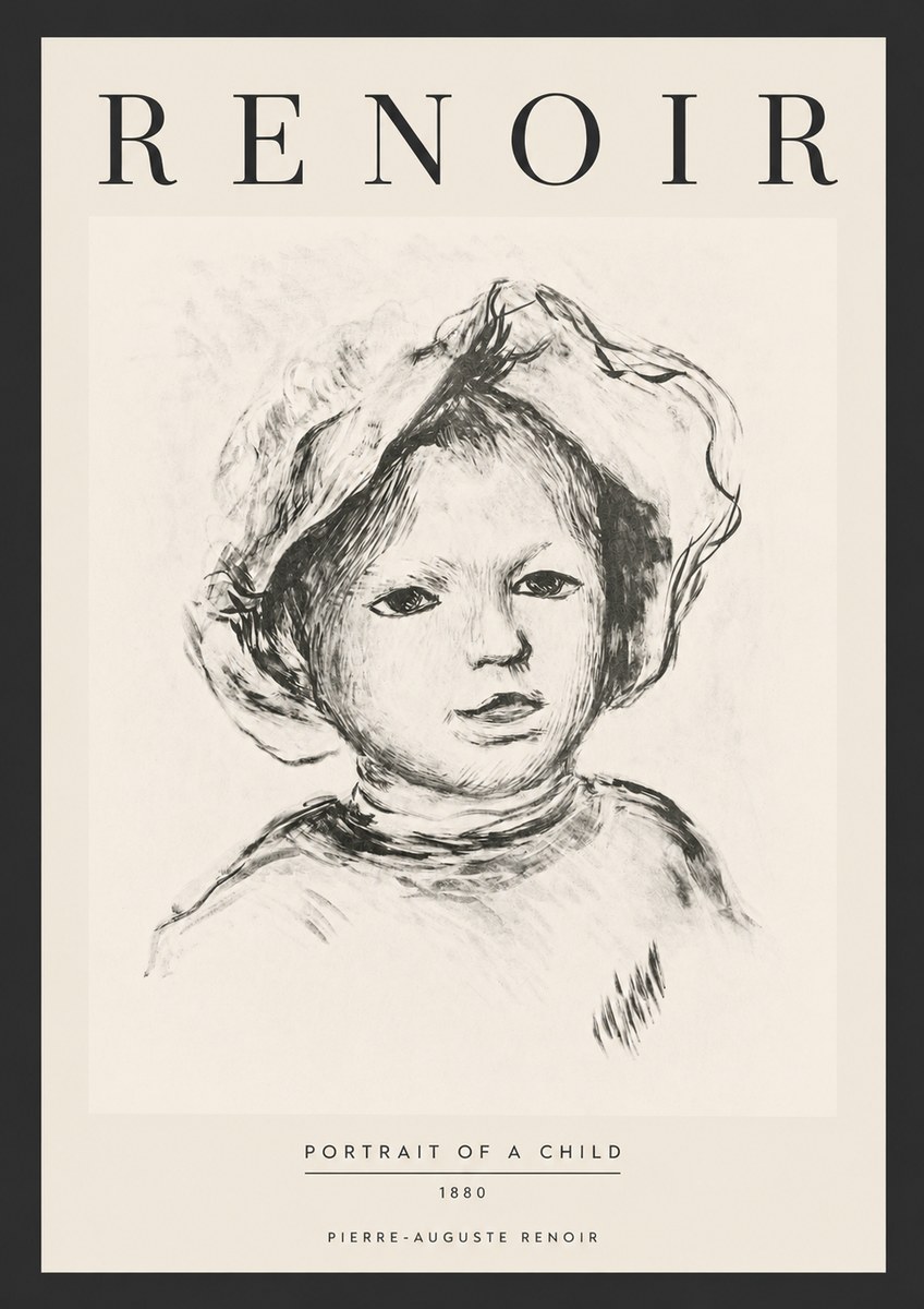 Renoir Portrait of a Child II No6 - Poster