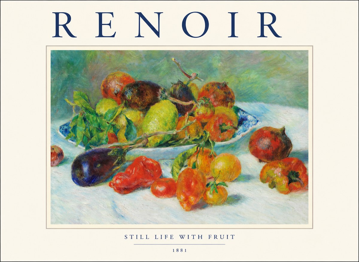 Renoir Still Life with Fruit I No1 - Poster