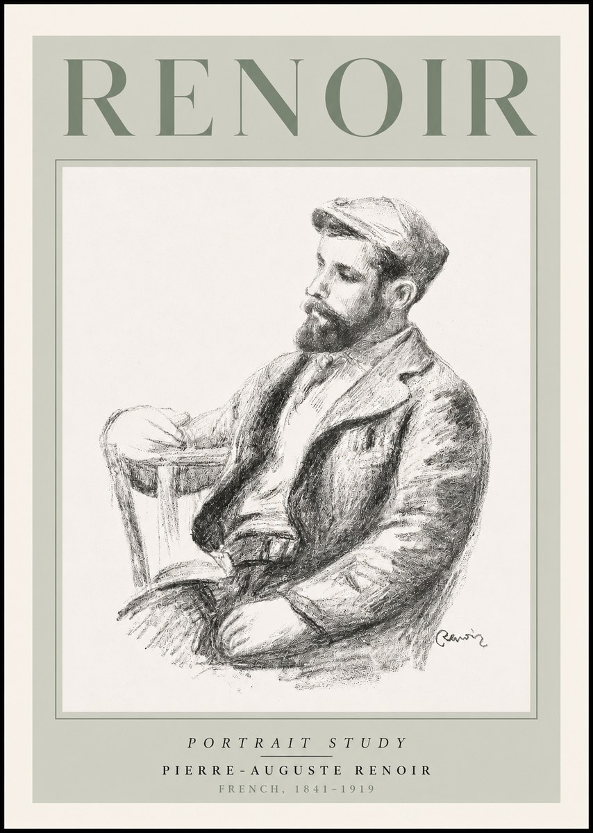 Renoir Portrait Study II No3 - Poster