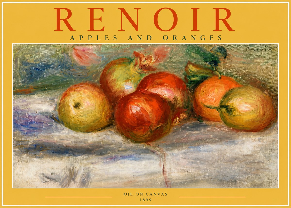 Renoir Apples and Oranges No2 - Poster