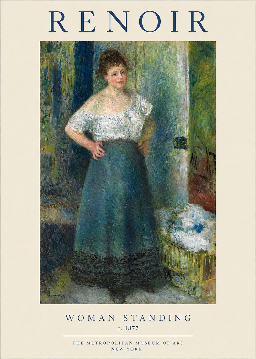 Renoir Woman Standing No1 - Poster