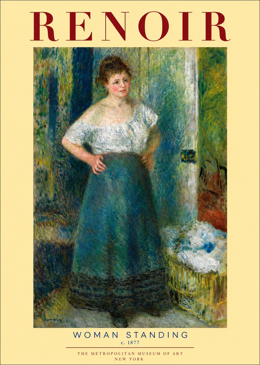 Renoir Woman Standing No2 - Poster