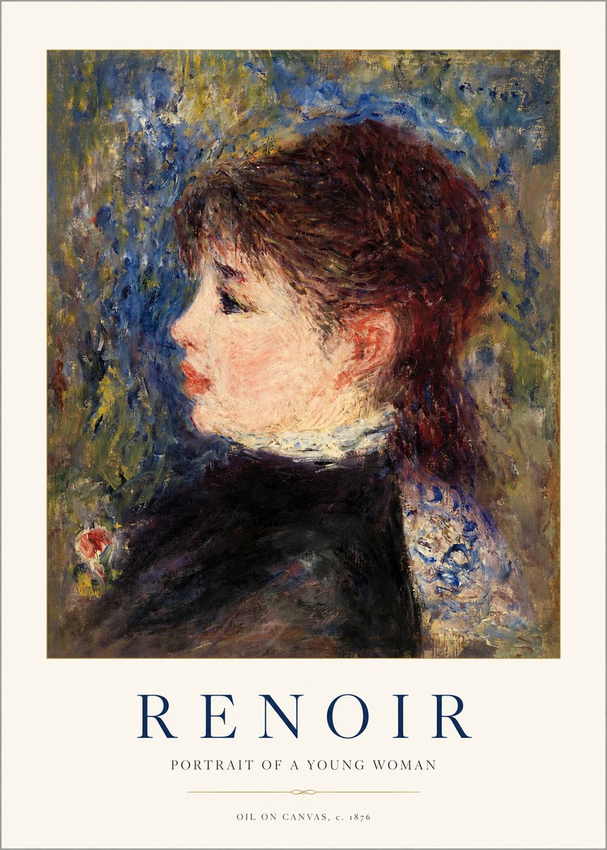 Renoir Portrait of a Young Woman II No1 - Poster