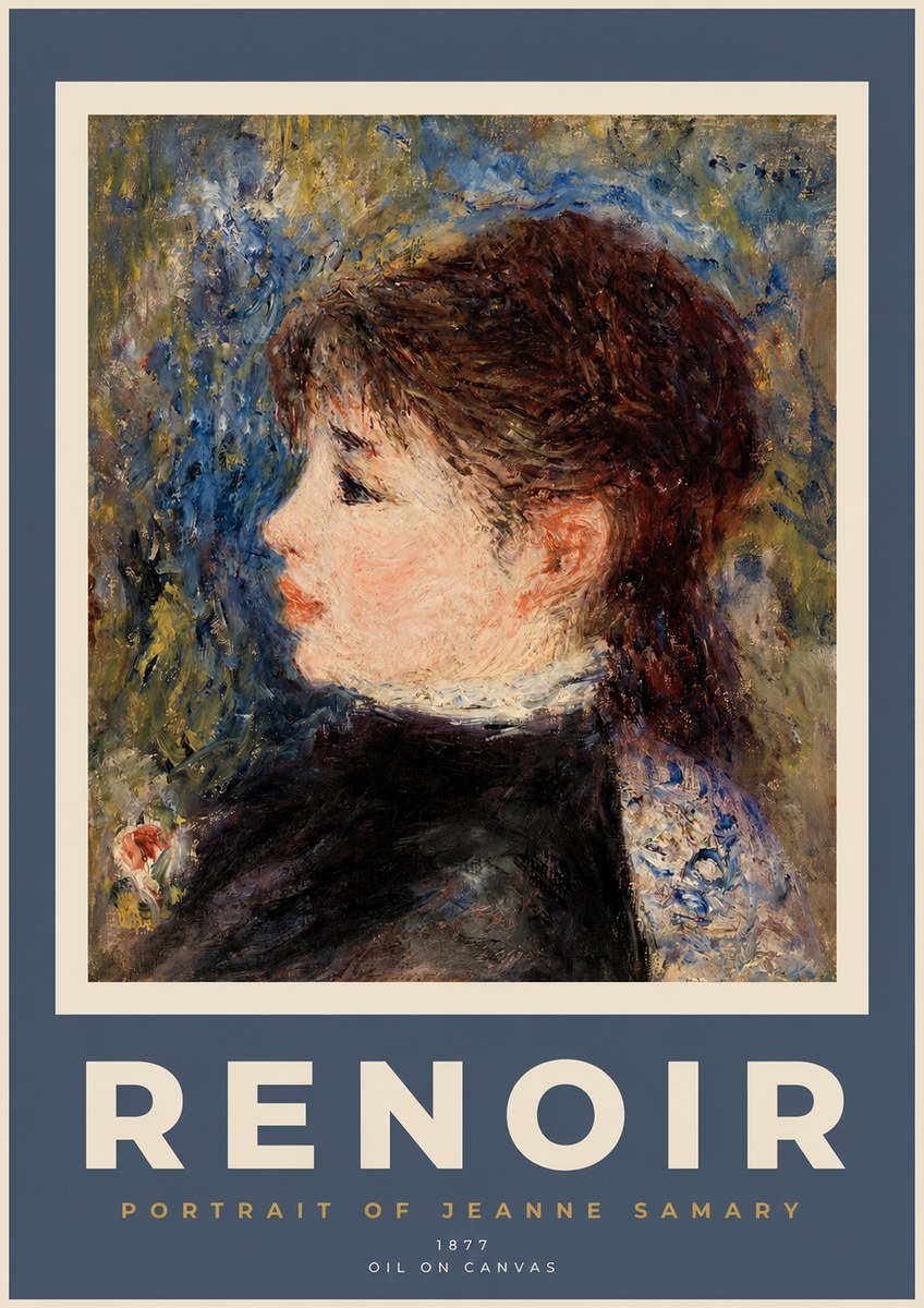 Renoir Portrait of a Young Woman II No2 - Poster
