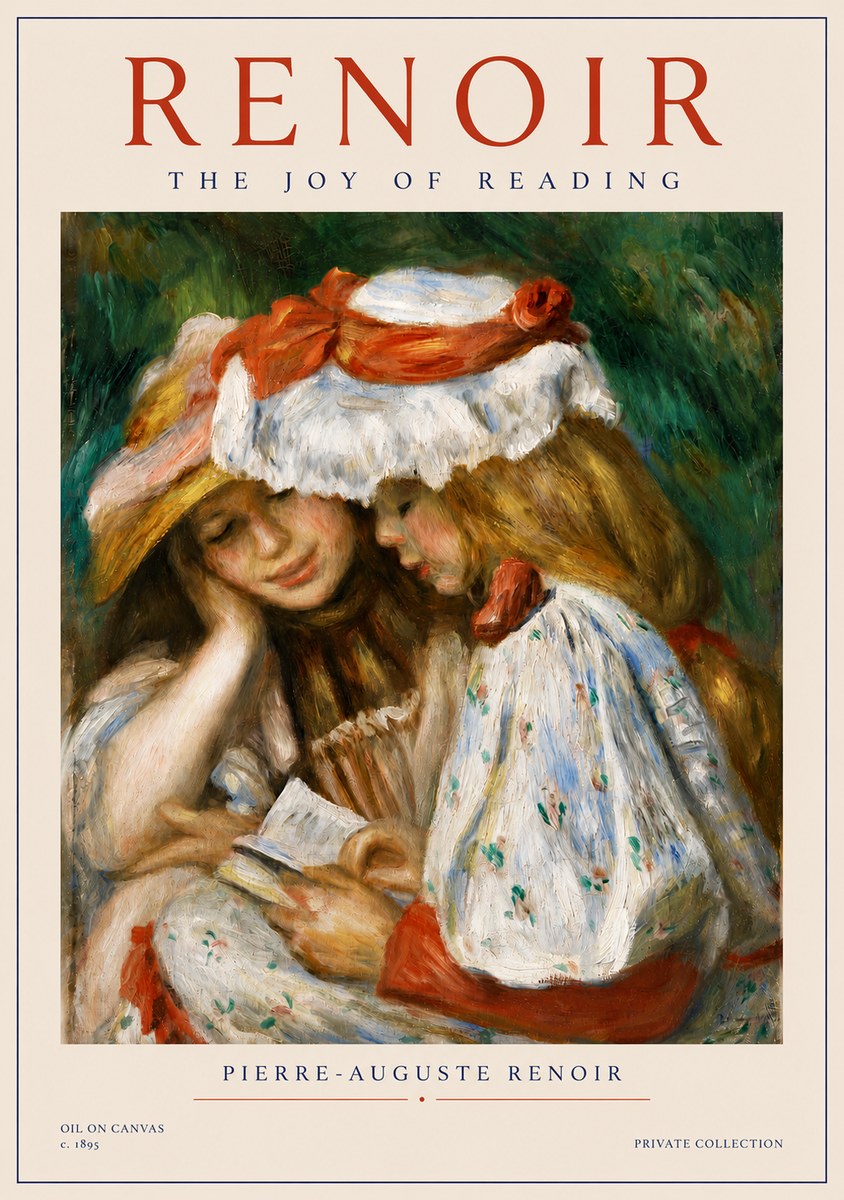 Renoir The Joy of Reading No4 - Poster