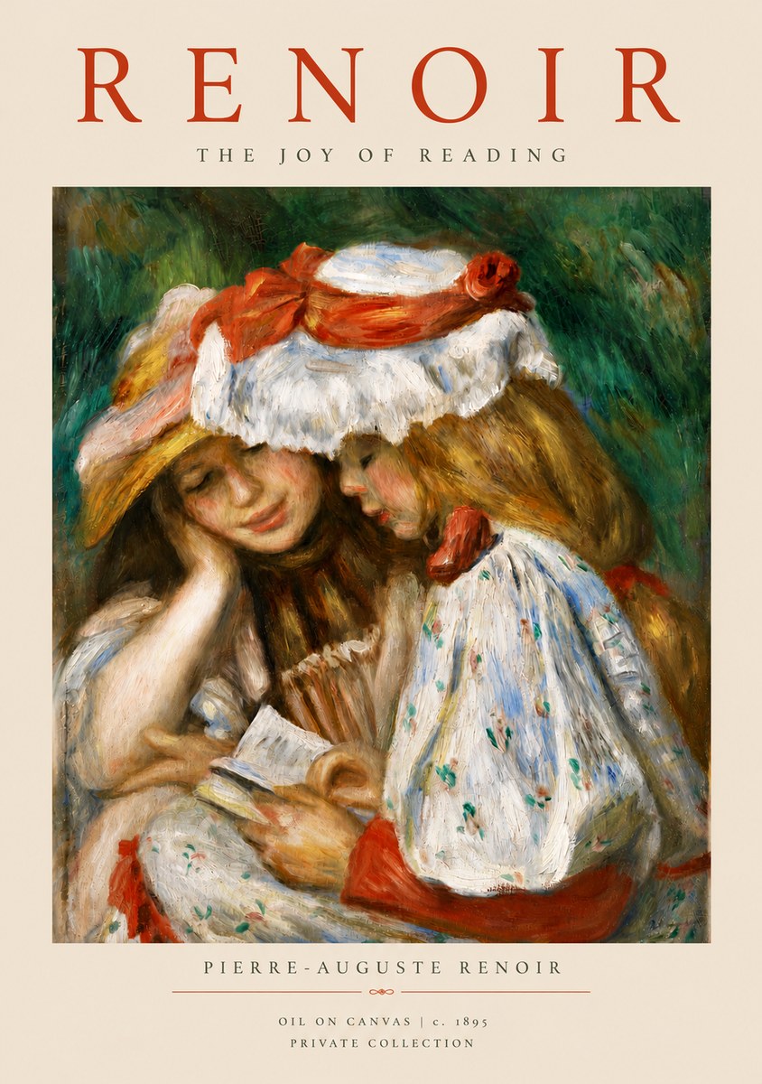 Renoir The Joy of Reading No5 - Poster