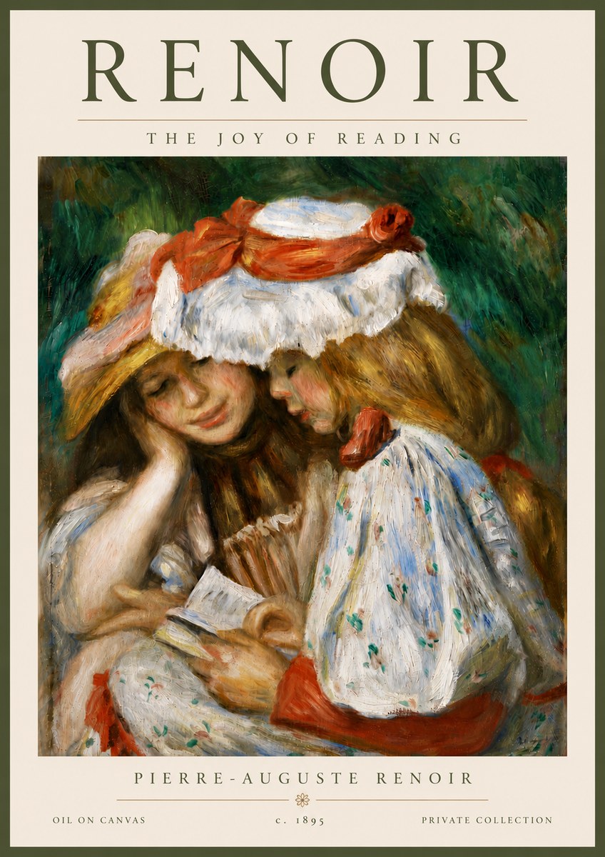 Renoir The Joy of Reading No6 - Poster