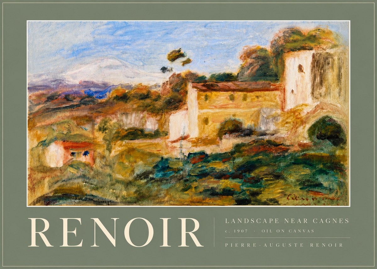 Renoir Landscape Near Cagnes No6 - Poster