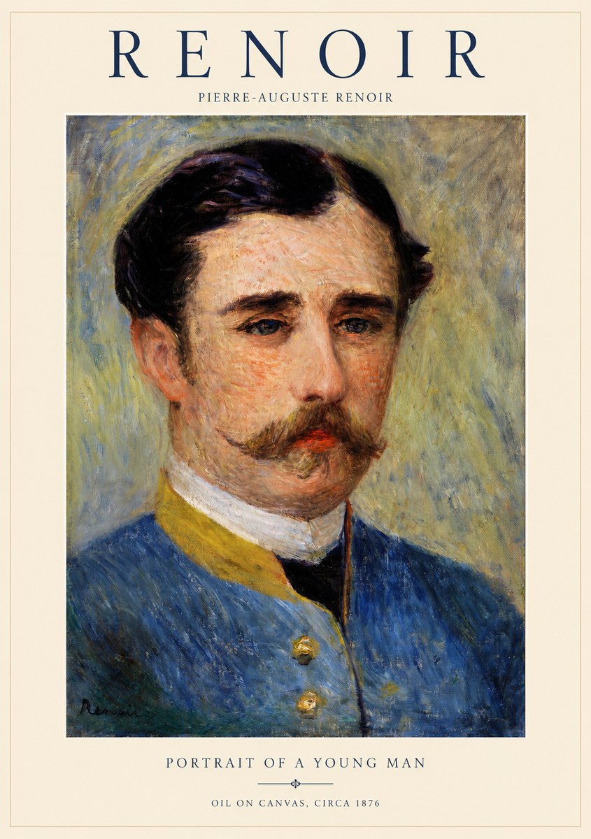 Renoir Portrait of a Young Officer No2 - Poster