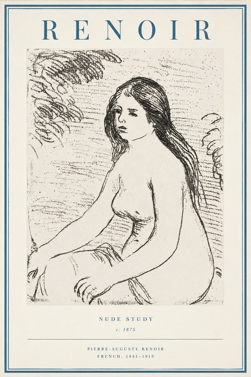 Renoir Nude Study No2 - Poster