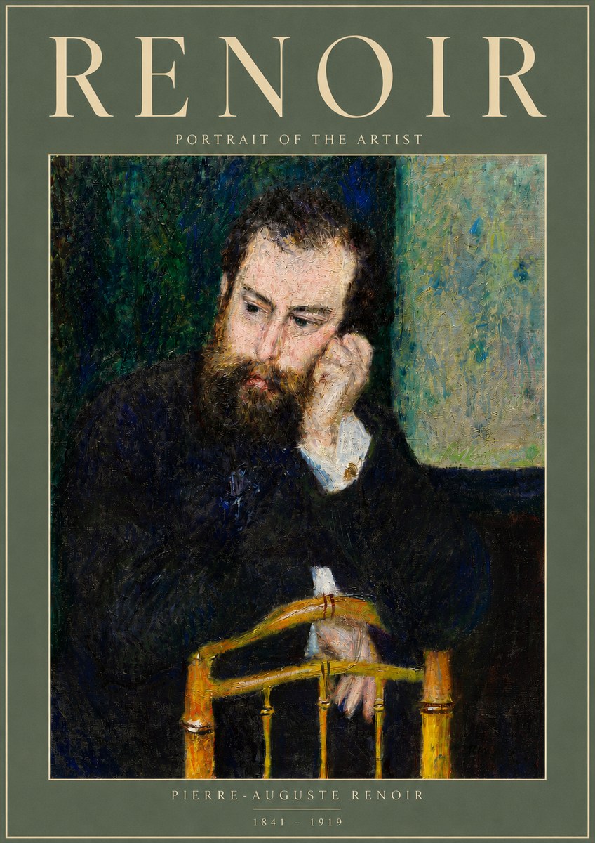 Renoir Portrait of the Artist No4 - Poster