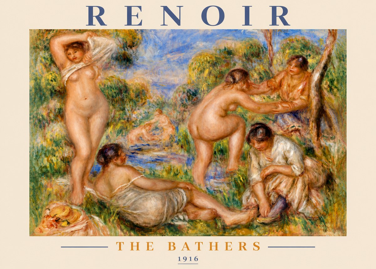 Renoir The Bathers III No3 - Poster