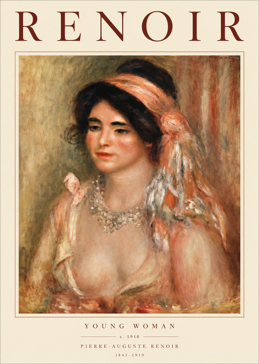 Renoir Half-length Woman No3 - Poster