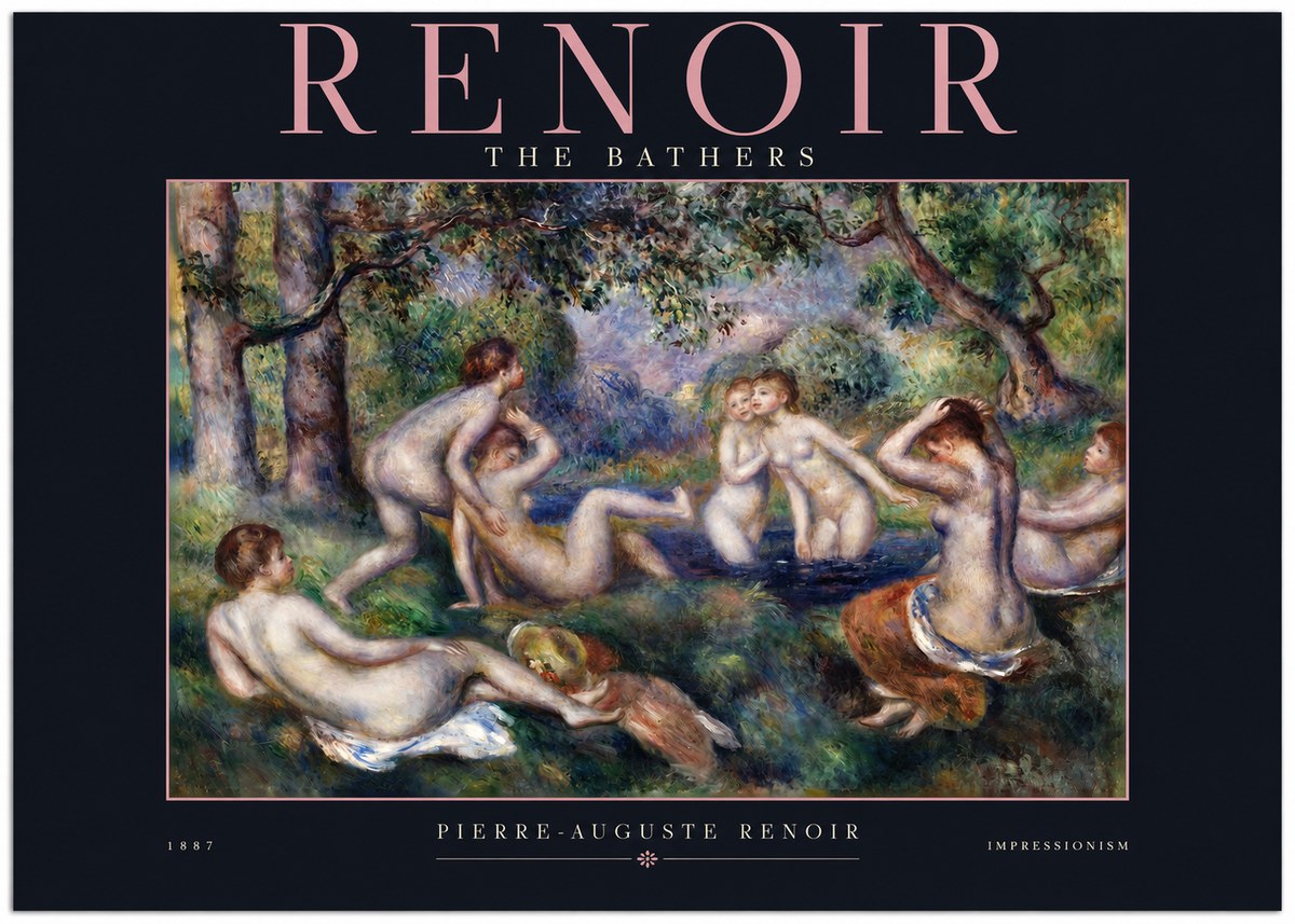 Renoir The Bathers IV No2 - Poster