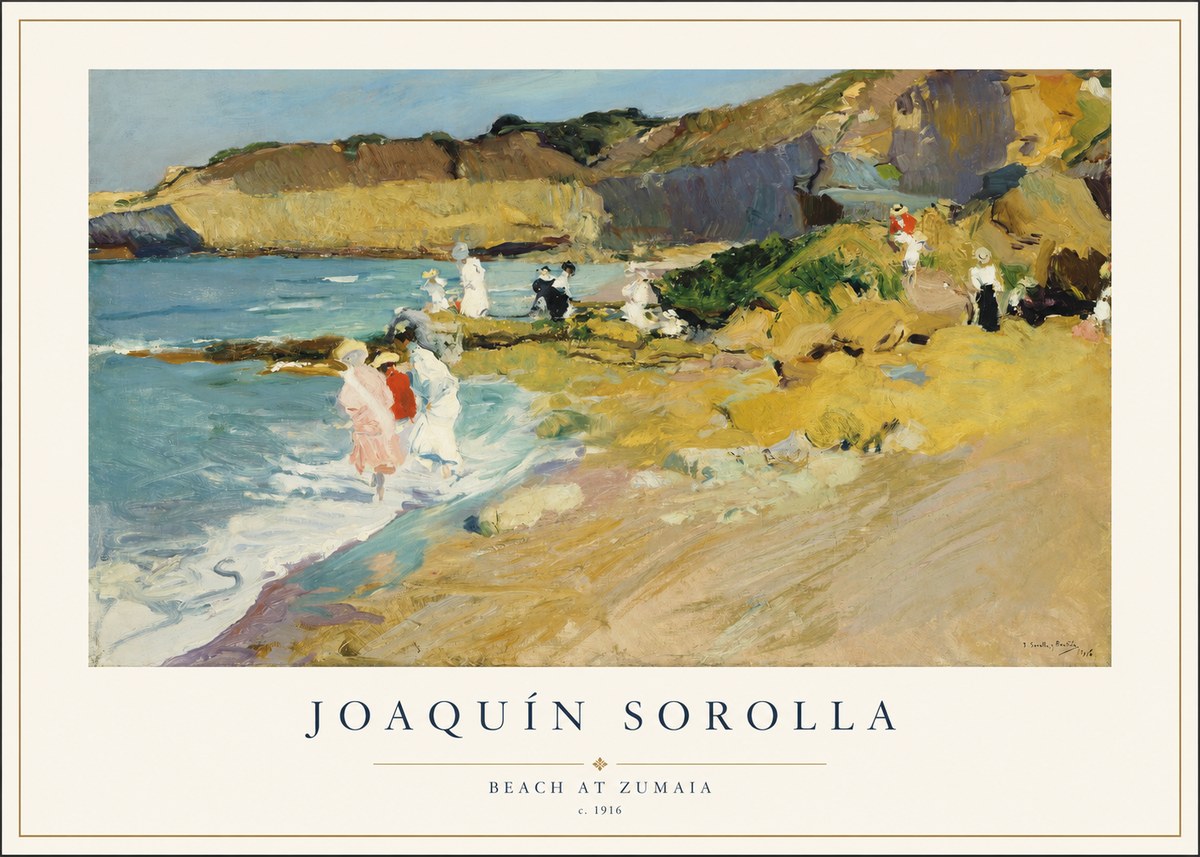 Sorolla Beach at Zumaia No1 - Poster