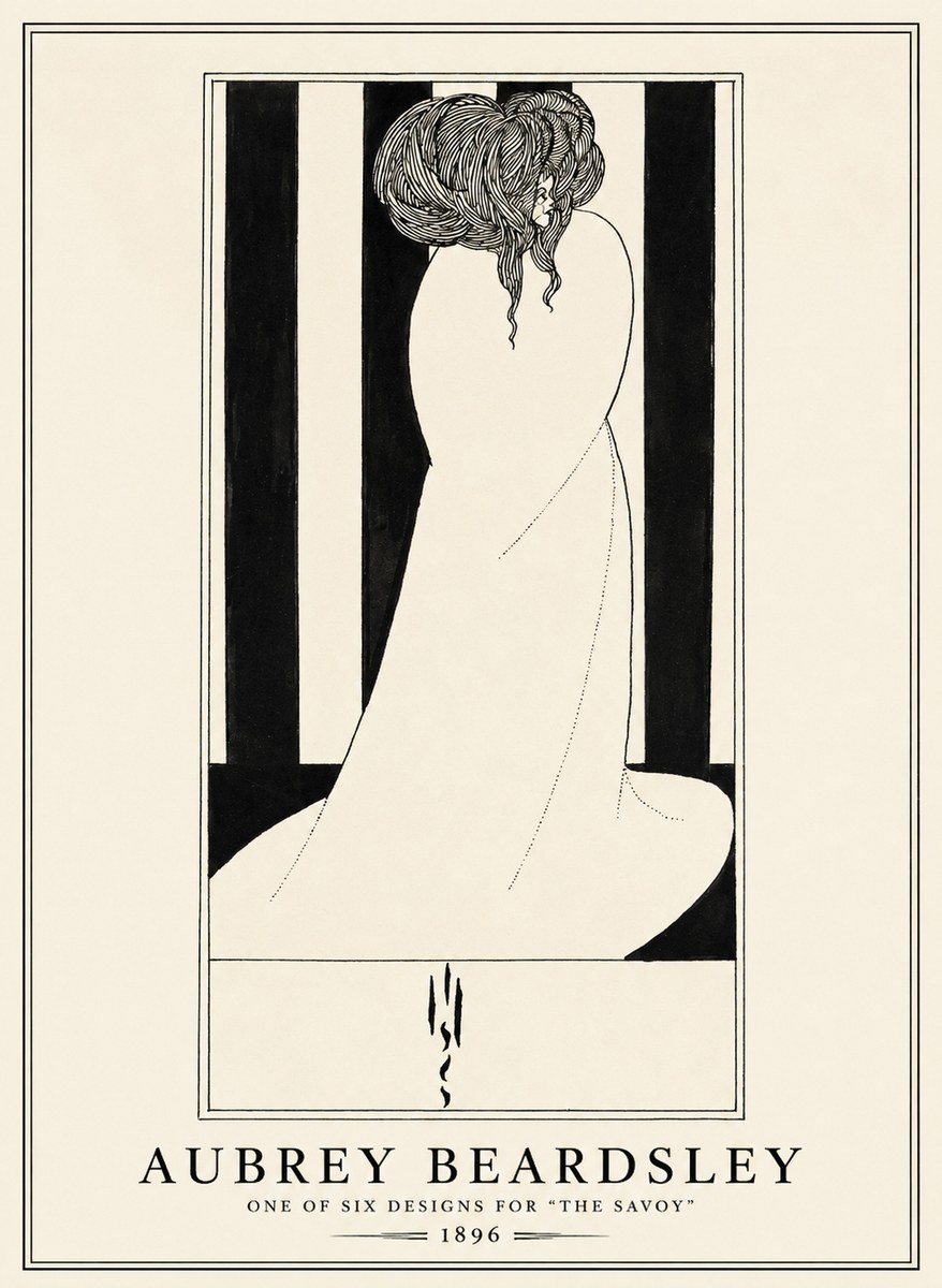 Aubrey Beardsley One of Six Designs for 'the Savoy' No1 - Poster