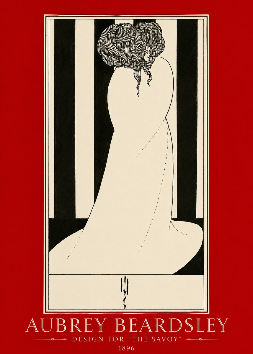Aubrey Beardsley One of Six Designs for 'the Savoy' No2 - Poster