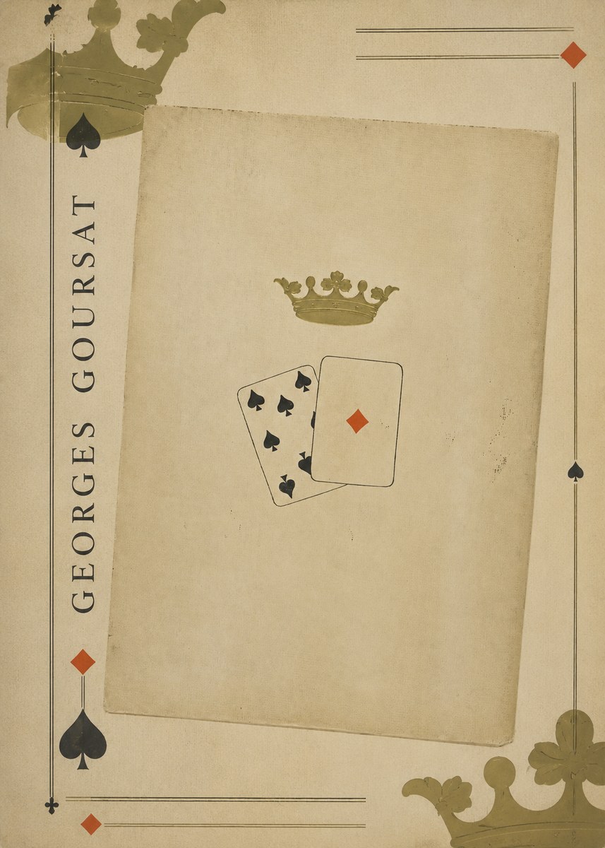 Georges Goursat Crown and Playing Cards No2 - Poster