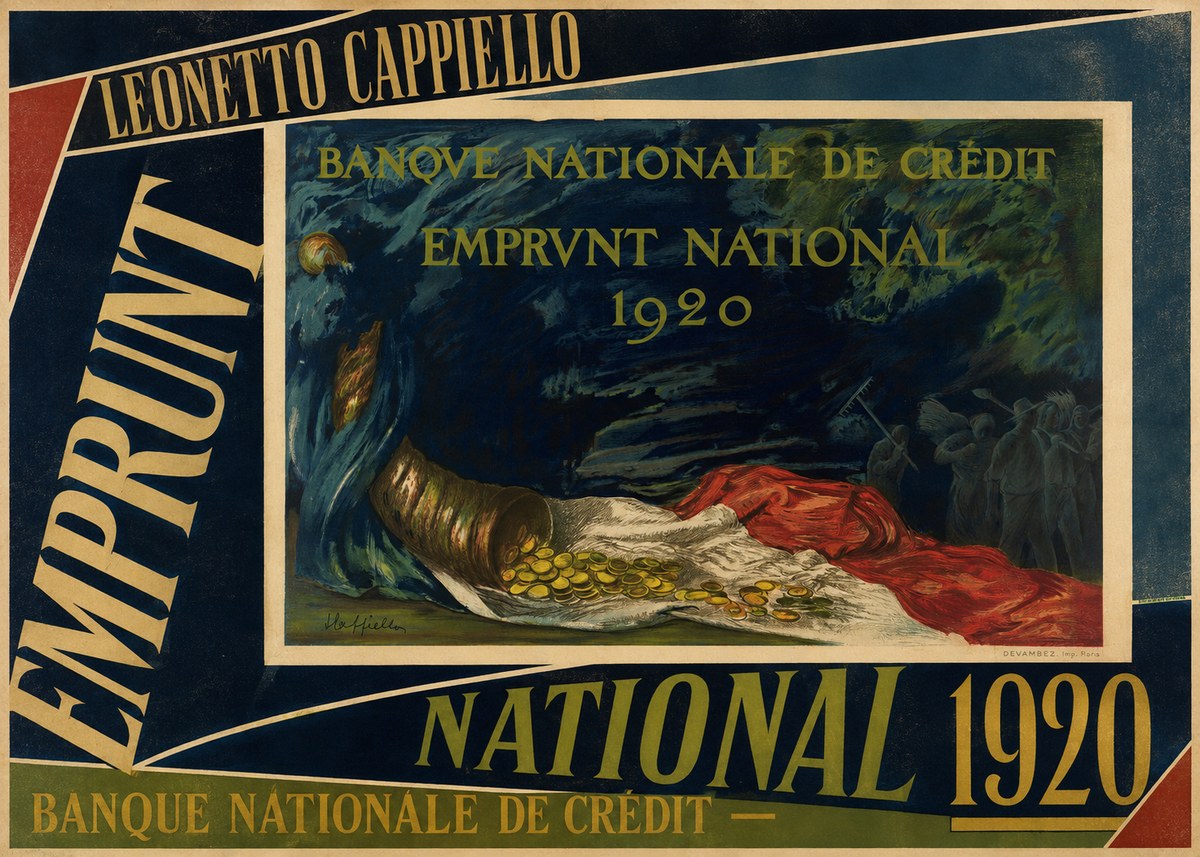 Leonetto Cappiello Banque Nationale De Crédit - Emprunt National 1920 No5 - Poster