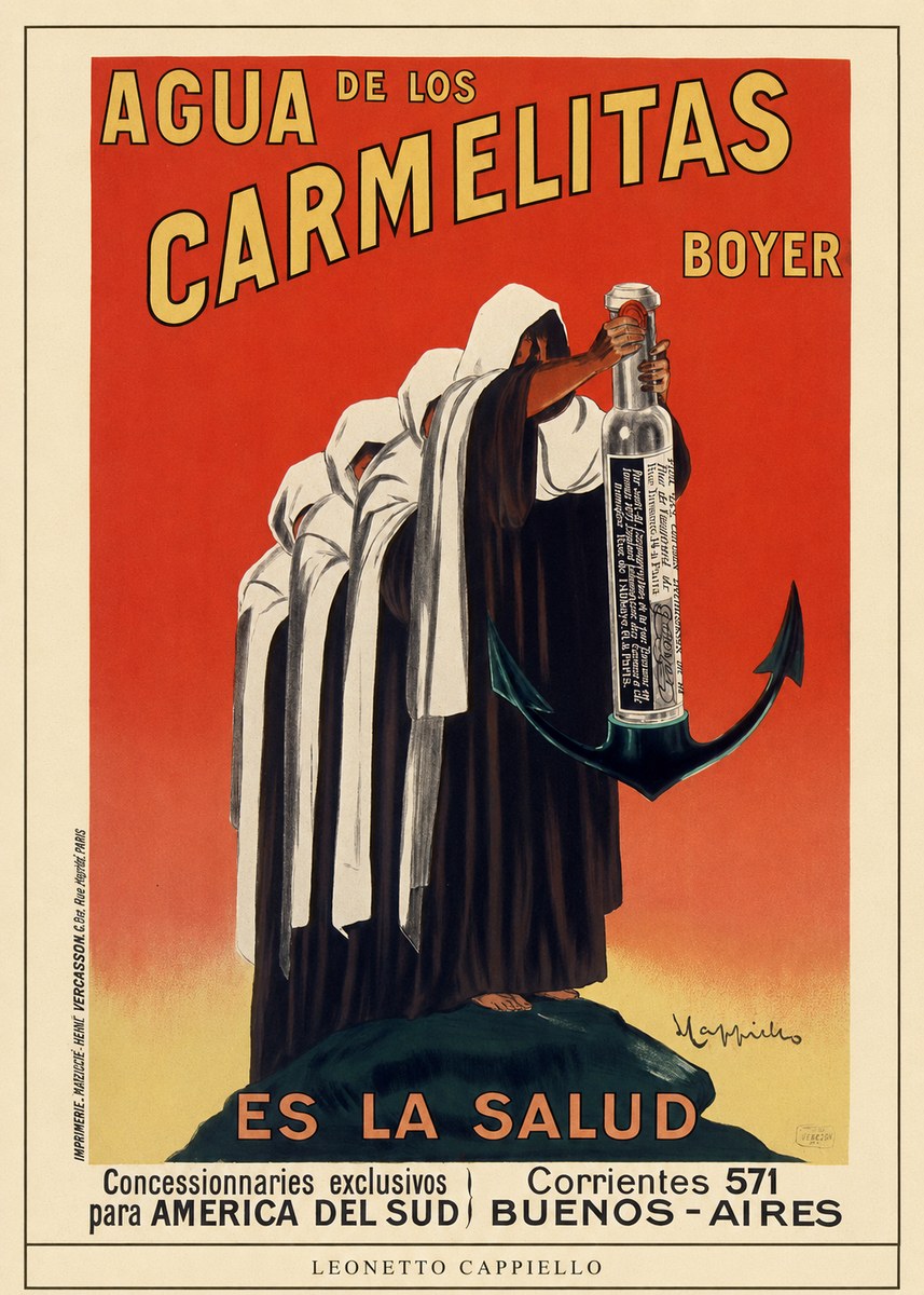 Leonetto Cappiello Agua De Los Carmelitas Boyer No3 - Poster