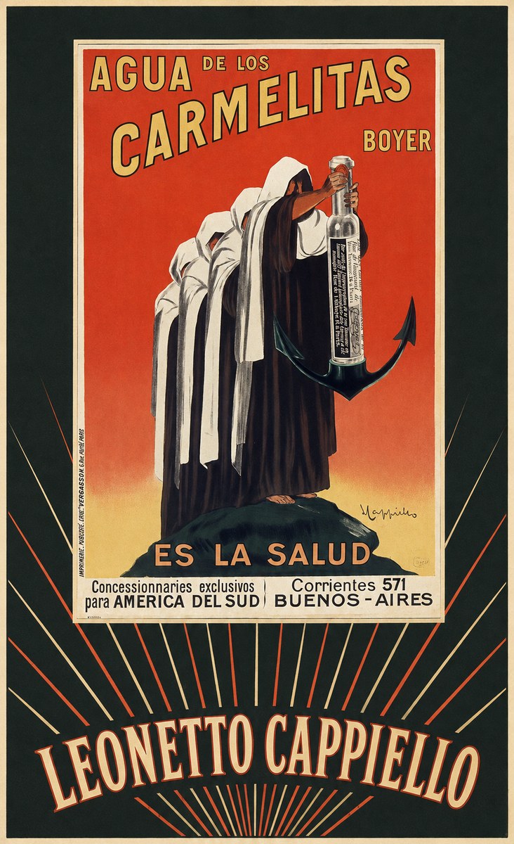 Leonetto Cappiello Agua De Los Carmelitas Boyer No5 - Poster
