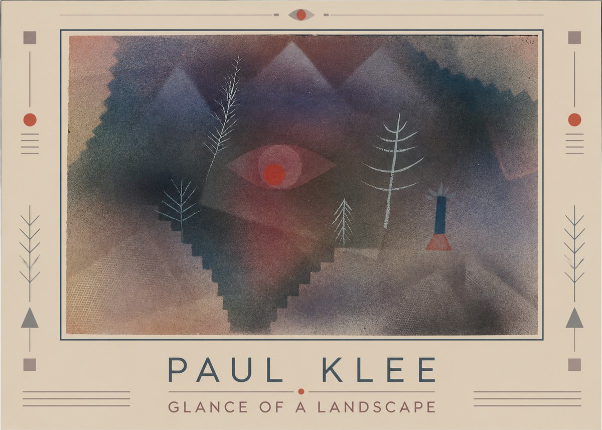 Paul Klee Glance of a Landscape No1 - Poster