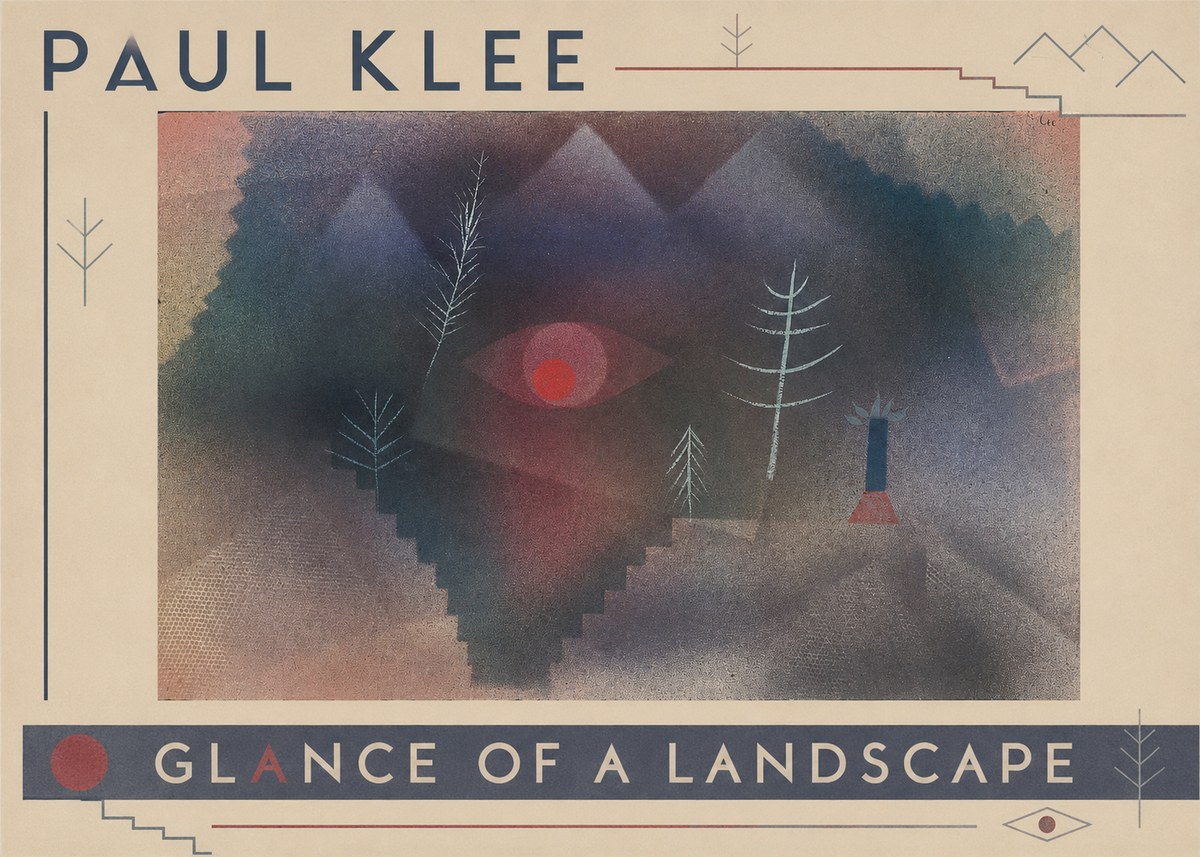 Paul Klee Glance of a Landscape No3 - Poster