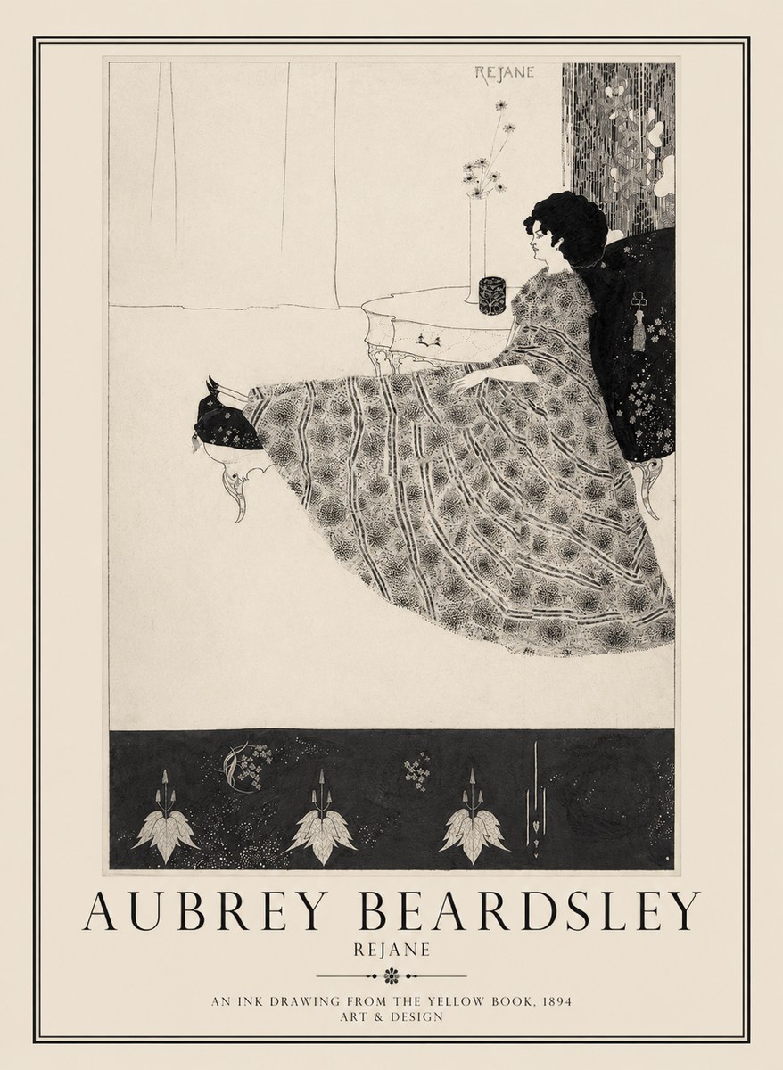 Aubrey Beardsley Rejane II No1 - Poster