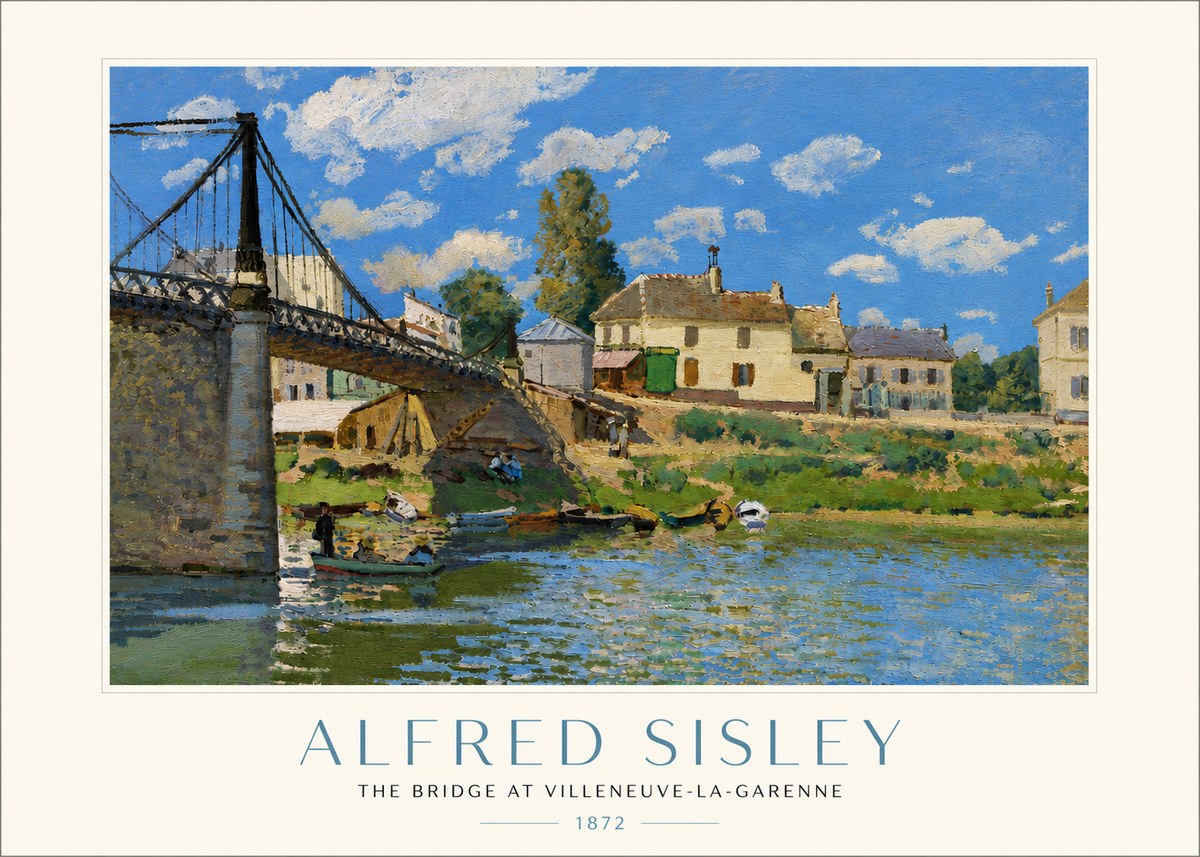 Sisley The Bridge at Villeneuve-la-garenne I No4 - Poster