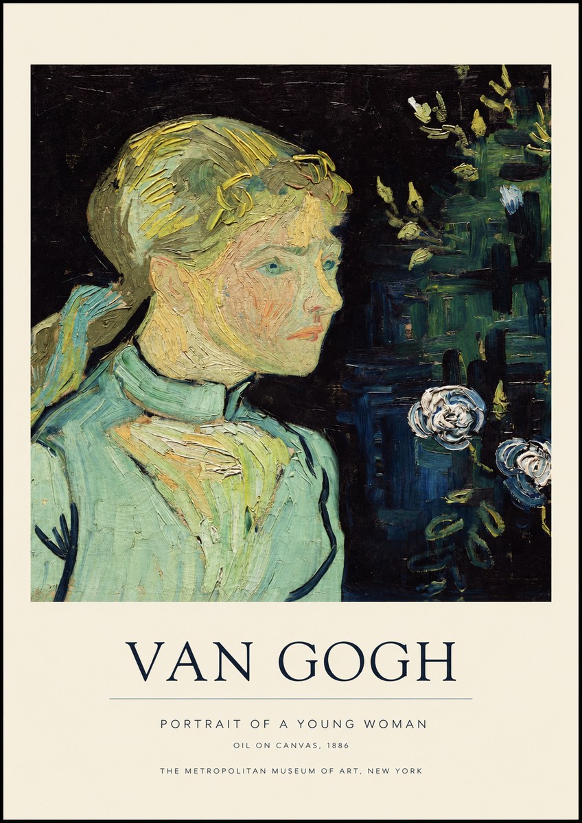 Van Gogh Portrait of a Young Woman No1 - Poster